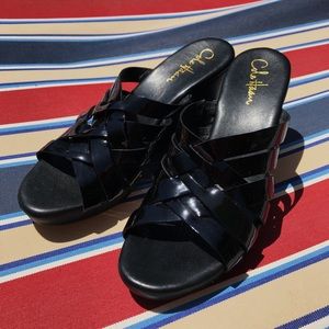 Cole Haan Black Wedge Heels Shoes